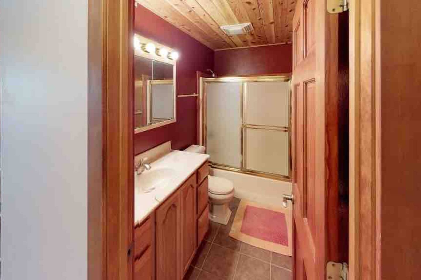 Bathroom with walk-in shower