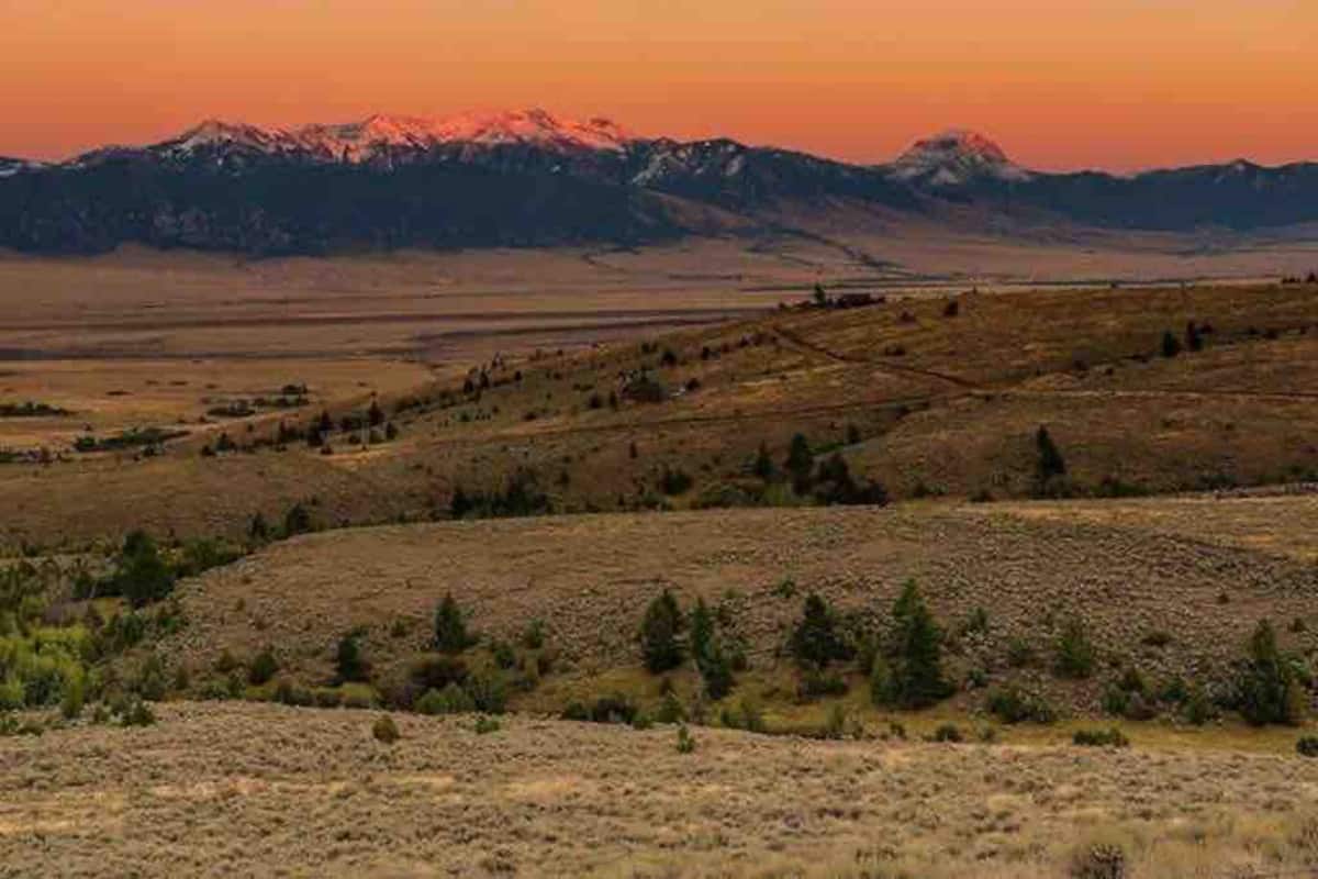 Sunset over the Madison Valley