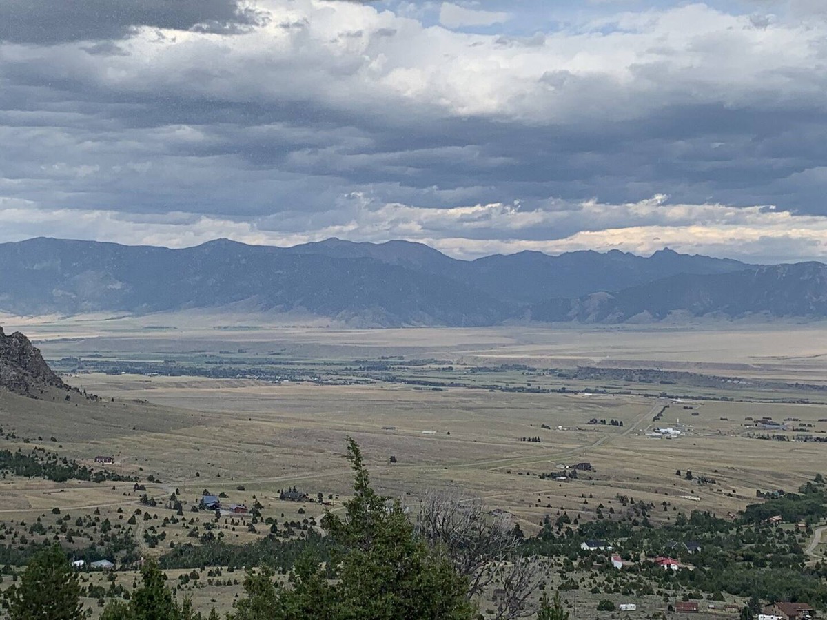 Panoramic Madison Valley view in summer